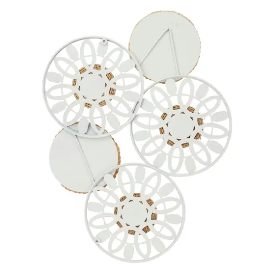Brown And White Bohemian Abstract Wall Plaque-Kirkland's Home Cheap