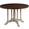 Brown And White Round Wooden Dining Table-Kirkland's Home Shop