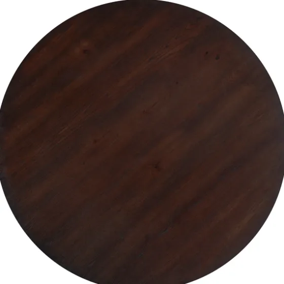 Brown And White Round Wooden Dining Table-Kirkland's Home Shop