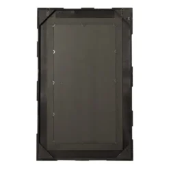 Brown And White Square Strips Wood Framed Mirror-Kirkland's Home Online