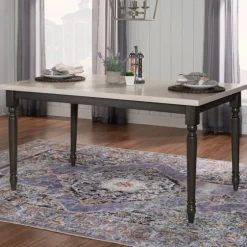 Brown And White Traditional Dining Table-Kirkland's Home Cheap