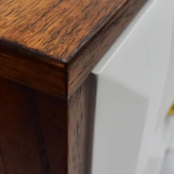 Brown And White Wood 2-Drawer Nightstand-Kirkland's Home Best Sale