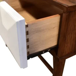 Brown And White Wood 2-Drawer Console Table-Kirkland's Home Outlet