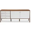 Brown And White Wood Mid-Century Modern Sideboard-Kirkland's Home Outlet