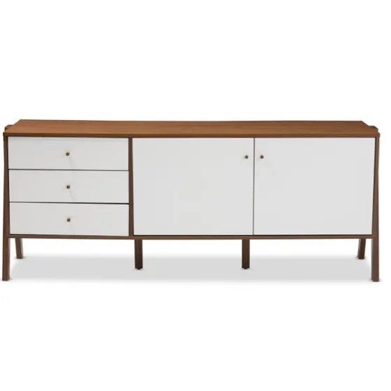 Brown And White Wood Mid-Century Modern Sideboard-Kirkland's Home Outlet