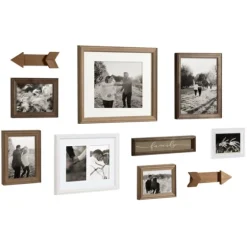 Brown Arrow 10-Pc. Gallery Wall Picture Frame Set-Kirkland's Home Shop