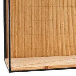 Brown Bamboo Arched Modern Wall Shelves, Set Of 2-Kirkland's Home Clearance