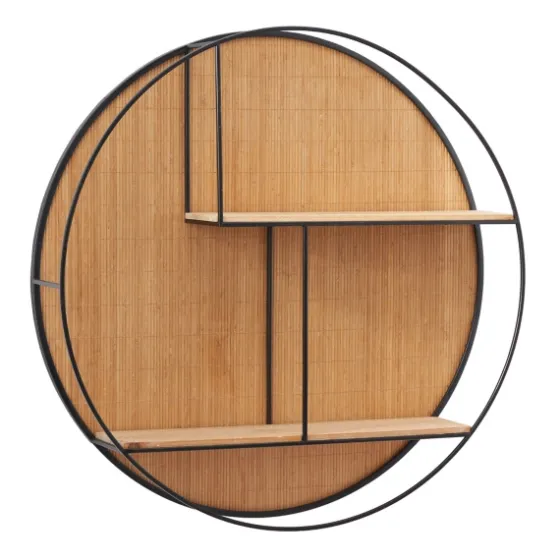 Brown Bamboo Modern Wall Shelf-Kirkland's Home Shop