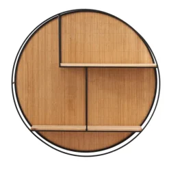 Brown Bamboo Modern Wall Shelf-Kirkland's Home Shop