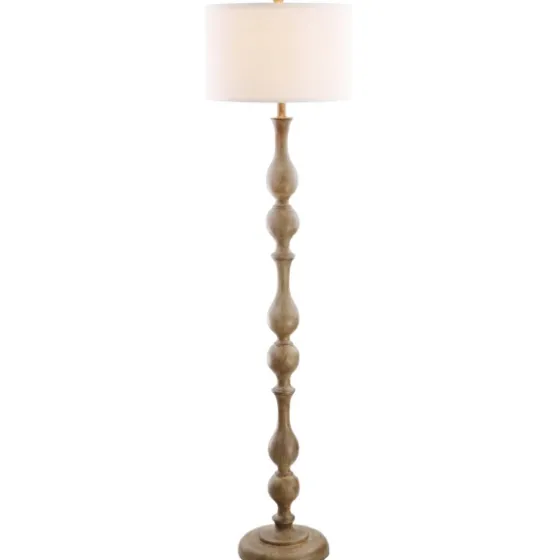 Brown Carved Spindle Floor Lamp-Kirkland's Home Shop