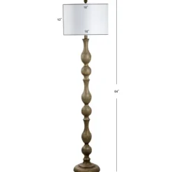 Brown Carved Spindle Floor Lamp-Kirkland's Home Shop
