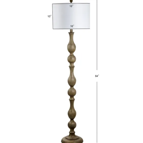 Brown Carved Spindle Floor Lamp-Kirkland's Home Shop