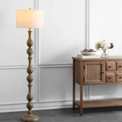 Brown Carved Spindle Floor Lamp-Kirkland's Home Shop