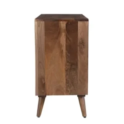 Brown Carved Wood Woven 3-Door Sideboard-Kirkland's Home Cheap