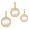 Brown Cora Jute Wall Mirrors, Set Of 3-Kirkland's Home Best Sale