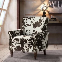Brown Cow Print Upholstered Accent Chair-Kirkland's Home Hot