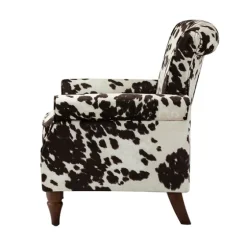 Brown Cow Print Upholstered Accent Chair-Kirkland's Home Hot