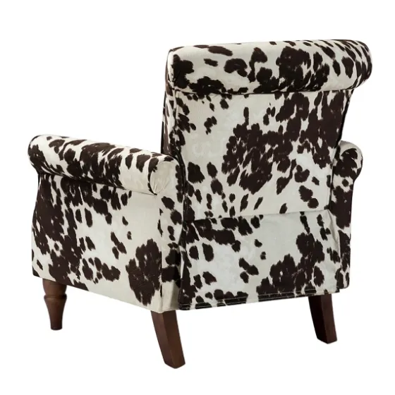 Brown Cow Print Upholstered Accent Chair-Kirkland's Home Hot