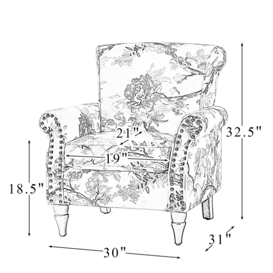 Brown Cow Print Upholstered Accent Chair-Kirkland's Home Hot