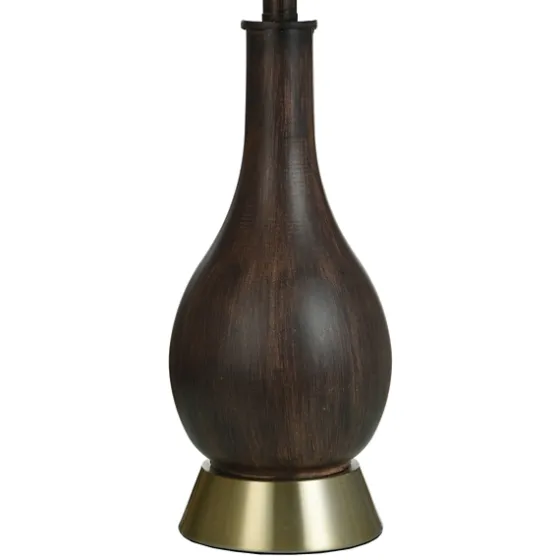 Brown Curved Wood Table Lamp-Kirkland's Home Discount