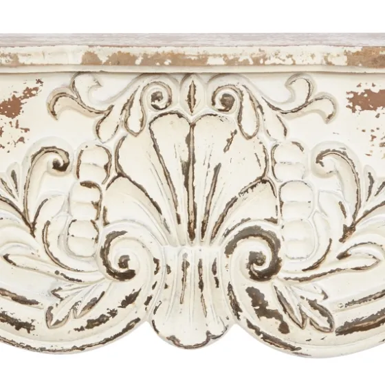 Brown Distressed Carved Wood Wall Shelf-Kirkland's Home Hot
