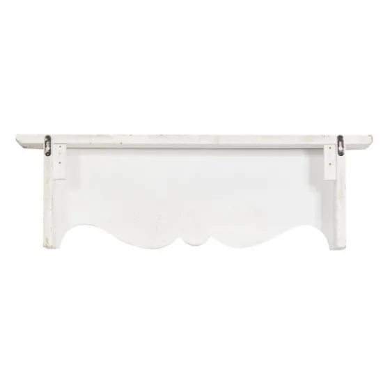 Brown Distressed Carved Wood Wall Shelf-Kirkland's Home Hot