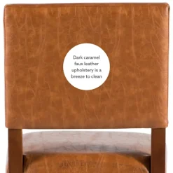 Brown Faux Leather Square Classic Counter Stool-Kirkland's Home Hot