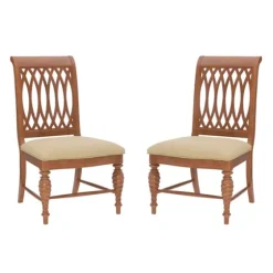 Brown Hollywood Regency Dining Chairs, Set Of 2-Kirkland's Home Fashion