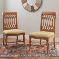 Brown Hollywood Regency Dining Chairs, Set Of 2-Kirkland's Home Fashion