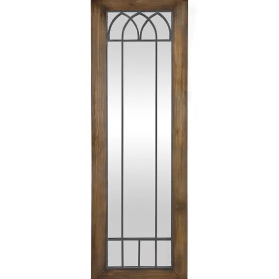 Brown Larissa Arched Window Leaning Mirror-Kirkland's Home Cheap