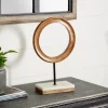 Brown Mango Wood Abstract Sculpture-Kirkland's Home Online
