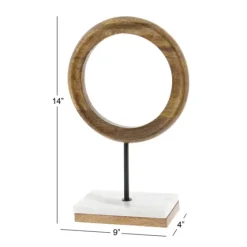 Brown Mango Wood Abstract Sculpture-Kirkland's Home Online