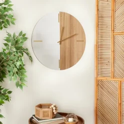 Brown Neutral Element Wall Clock-Kirkland's Home Discount