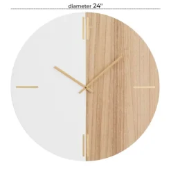 Brown Neutral Element Wall Clock-Kirkland's Home Discount
