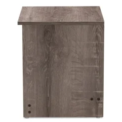 Brown Oak Wood Finish 2-Drawer Nightstand-Kirkland's Home Flash Sale