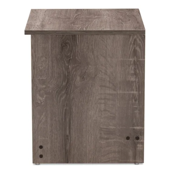 Brown Oak Wood Finish 2-Drawer Nightstand-Kirkland's Home Flash Sale