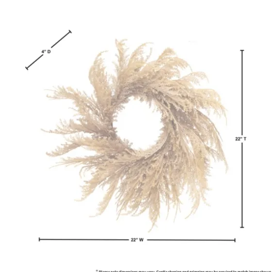 Brown Pampas Grass Harvest Wreath-Kirkland's Home Best Sale