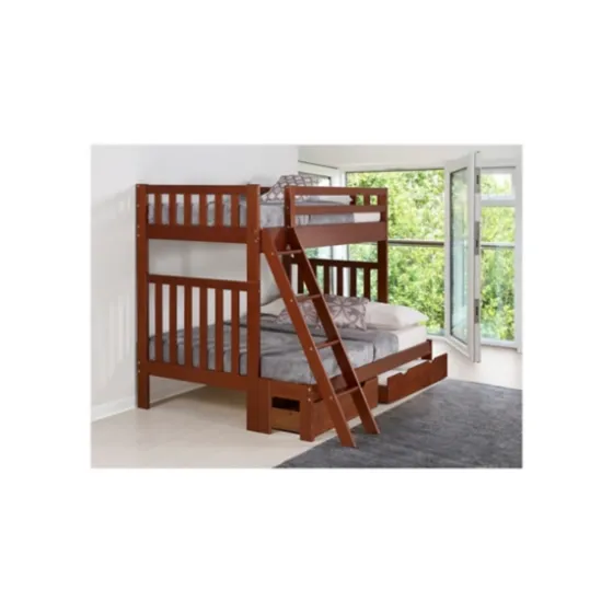 Brown Pine 2-Drawer Detachable Full/Twin Bunk Bed-Kirkland's Home Sale