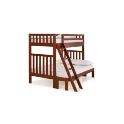 Brown Pine Wood Detachable Full And Twin Bunk Bed-Kirkland's Home Discount