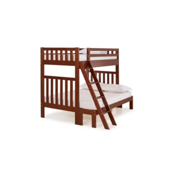 Brown Pine Wood Detachable Full And Twin Bunk Bed-Kirkland's Home Discount