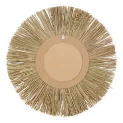 Brown Reed And Wood Wall Mirror-Kirkland's Home Store