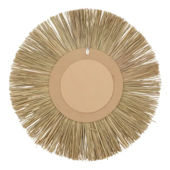 Brown Reed And Wood Wall Mirror-Kirkland's Home Store