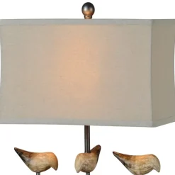 Brown Resin Birds Rec Gle Table Lamp-Kirkland's Home Outlet