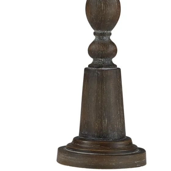 Brown Resin Traditional Candlestick Buffet Lamp-Kirkland's Home Shop