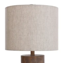 Brown Ribbed Wood Finish Table Lamp-Kirkland's Home Outlet
