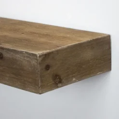 Brown Rustic Floating Wooden Shelf-Kirkland's Home Hot