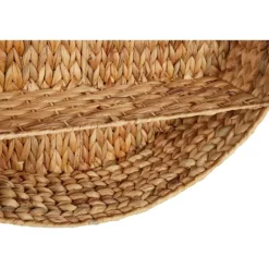 Brown Sea Grass Woven Round Wall Shelf-Kirkland's Home Sale