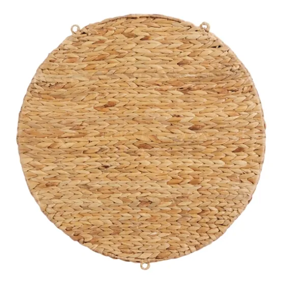 Brown Sea Grass Woven Round Wall Shelf-Kirkland's Home Sale