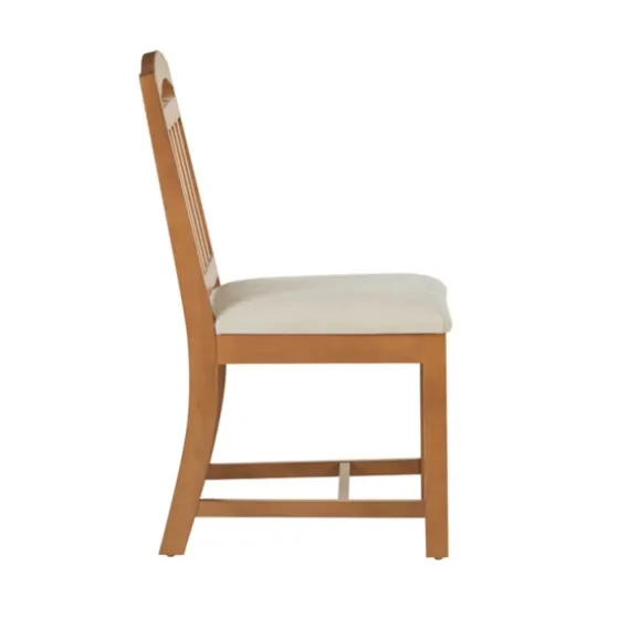 Brown Slatted Upholstered Dining Chairs, Set Of 2-Kirkland's Home Store