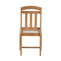Brown Slatted Upholstered Dining Chairs, Set Of 2-Kirkland's Home Store